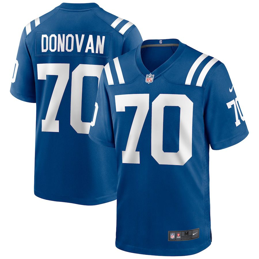 Men Indianapolis Colts 70 Art Donovan Nike Royal Game Retired Player NFL Jersey